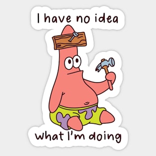 Dumb Patrick Sticker